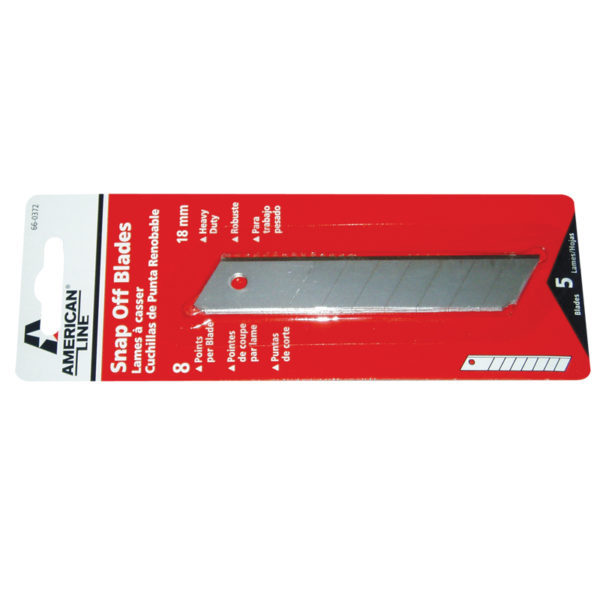 GT131 – 8PT Blades American Line Carbon 8 Point Snap Off Blades (5 Pack)